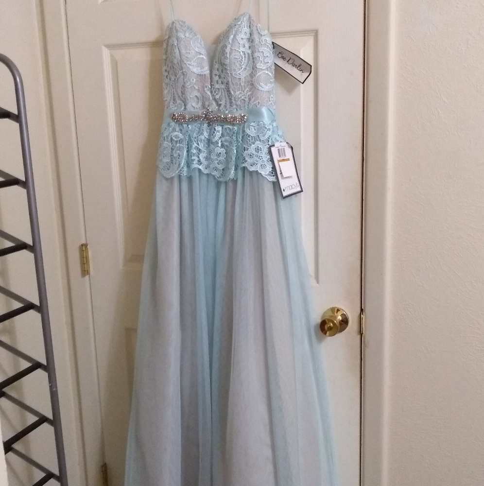 Prom or special occasion floor length dress.